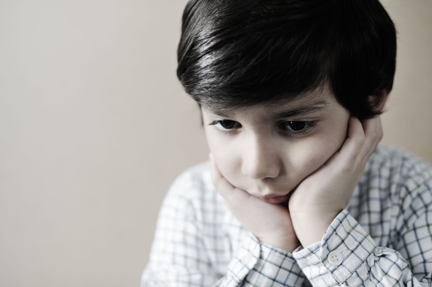 Closeup portrait of kid